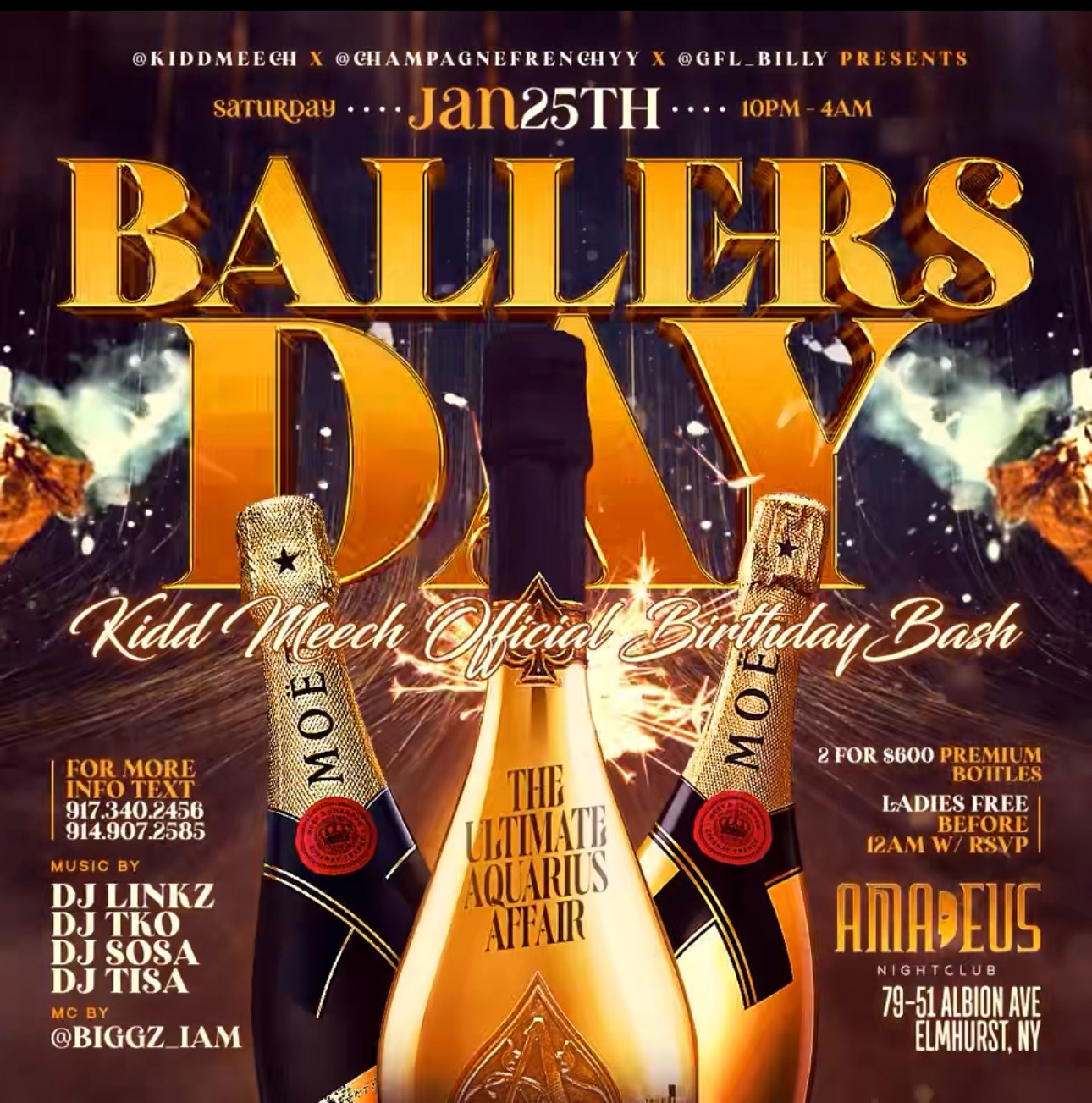 Saturday January 25th 2025 - Ballers Day At Amadeus Nightclub